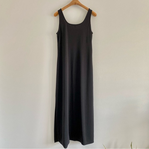 Ellen Tracy Black Sleeveless Maxi Dress Size 8 - Picture 4 of 6